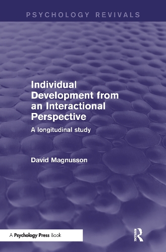Бумажная книга «Individual Development from an Interactional Perspective: A Longitudinal Study», автор Дэвид Магнуссон - фото №1