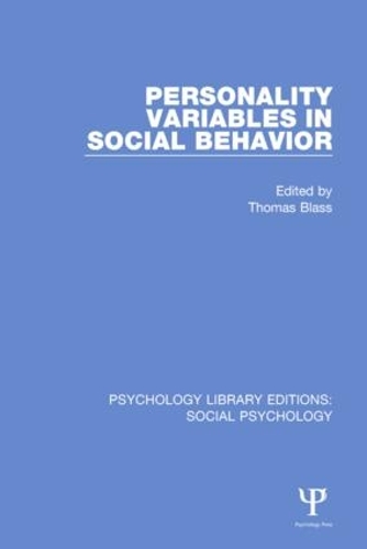Паперова книга «Personality Variables in Social Behavior» - фото №1
