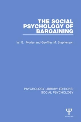 Паперова книга «The Social Psychology of Bargaining», авторів Джеффрі Стівенсон, Ієн Морлі - фото №1
