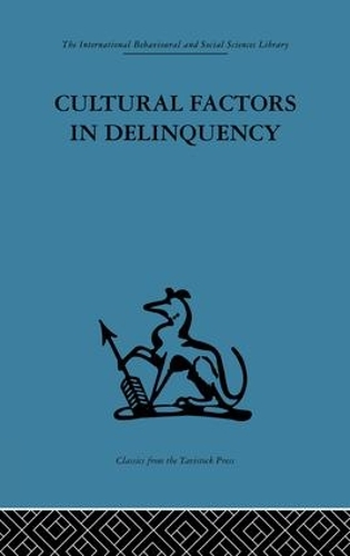 Бумажная книга «Cultural Factors in Delinquency» - фото №1