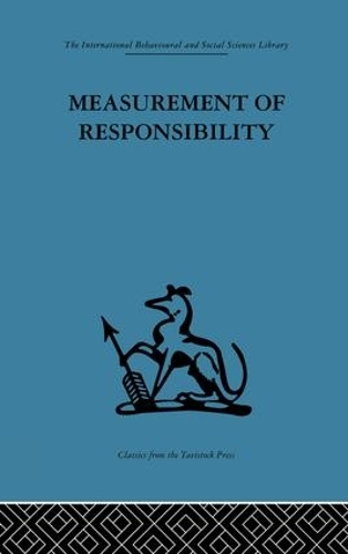 Паперова книга «Measurement of Responsibility: A study of work, payment, and individual capacity» - фото №1
