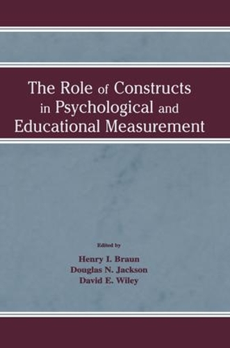 Бумажная книга «The Role of Constructs in Psychological and Educational Measurement» - фото №1