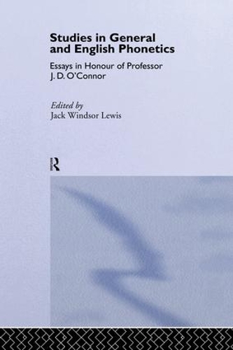 Паперова книга «Studies in General and English Phonetics: Essays in Honour of Professor J.D. O'Connor» - фото №1