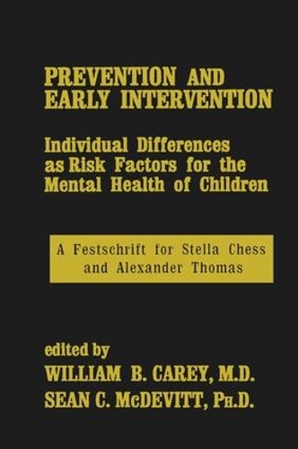 Паперова книга «Prevention And Early Intervention», авторів Шон К. МакДевіт, Вільям Б. Кері - фото №1