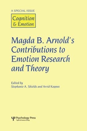 Бумажная книга «Magda B. Arnold's Contributions to Emotion Research and Theory: A Special Issue of Cognition and Emotion» - фото №1