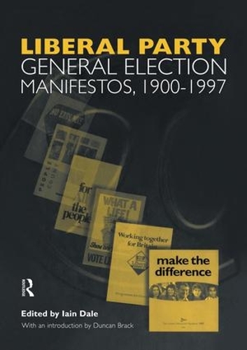 Бумажная книга «Volume Three. Liberal Party General Election Manifestos 1900-1997» - фото №1