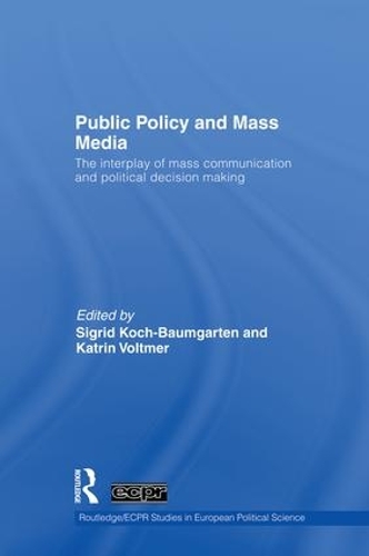 Бумажная книга «Public Policy and the Mass Media: The Interplay of Mass Communication and Political Decision Making», авторов Питер Хоппенбруверс, Вим Блокманс - фото №1