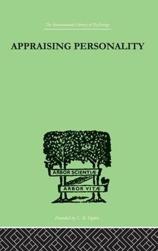 Паперова книга «Appraising Personality: THE USE OF PSYCHOLOGICAL TESTS IN THE PRACTICE OF MEDICINE», автор Моллі Гарроуер - фото №1