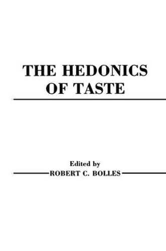 Бумажная книга «Hedonics of Taste», автор Роберт К .Боллес - фото №1