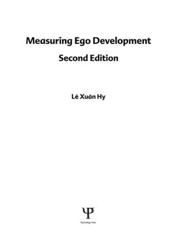 Паперова книга «Measuring Ego Development», авторів Джейн Левінгер, Ле Сюань Хі - фото №1