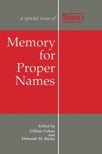 Бумажная книга «Memory for Proper Names: A Special Issue of Memory» - фото №1