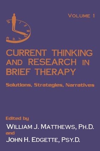 Паперова книга «Current Thinking and Research in Brief Therapy» - фото №1