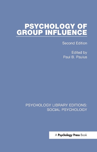 Бумажная книга «Psychology of Group Influence: Second Edition» - фото №1