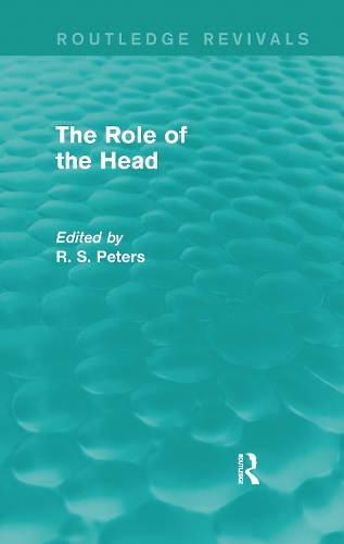 Бумажная книга «The Role of the Head (Routledge Revivals)», автор Р. С. Питерс - фото №1