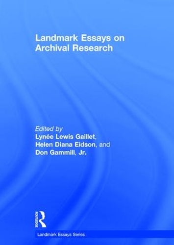 Паперова книга «Landmark Essays on Archival Research» - фото №1