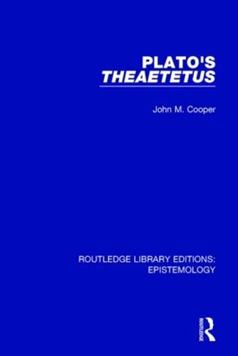 Паперова книга «Plato's Theaetetus», автор Джон М. Купер - фото №1