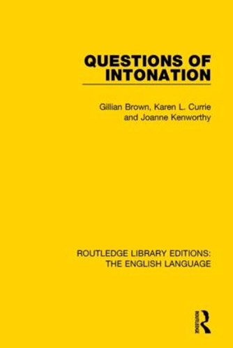[object Object] «Questions of Intonation», авторів Джилліан Браун, Джоанна Кенворті, Карен Каррі - фото №1