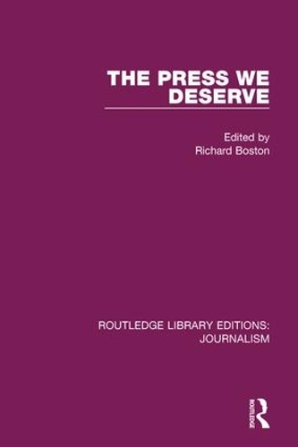 Бумажная книга «The Press We Deserve» - фото №1