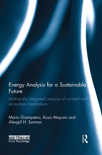 Бумажная книга «Energy Analysis for a Sustainable Future: Multi-Scale Integrated Analysis of Societal and Ecosystem Metabolism», авторов Алевгюль Сорман, Козо Маюми, Марио Джампьетро - фото №1