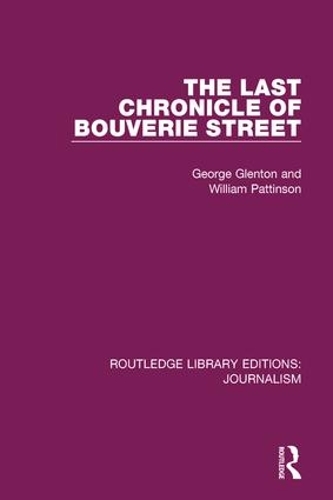 Бумажная книга «The Last Chronicle of Bouverie Street», авторов Джордж Глентон, Уильям Паттинсон - фото №1