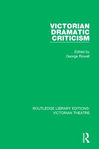 Бумажная книга «Victorian Dramatic Criticism» - фото №1