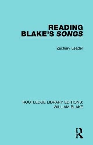 Бумажная книга «Reading Blake's Songs», автор Захари Лидер - фото №1