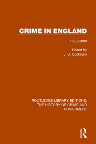 Бумажная книга «Crime in England: 1550-1800» - фото №1