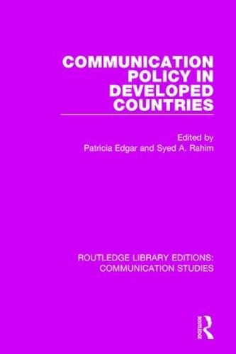 Бумажная книга «Communication Policy in Developed Countries» - фото №1