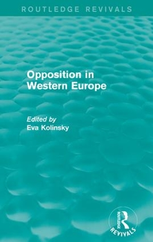 Паперова книга «Opposition in Western Europe» - фото №1