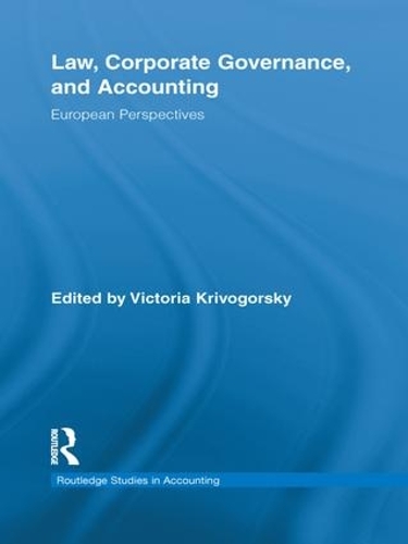 Бумажная книга «Law, Corporate Governance and Accounting: European Perspectives» - фото №1