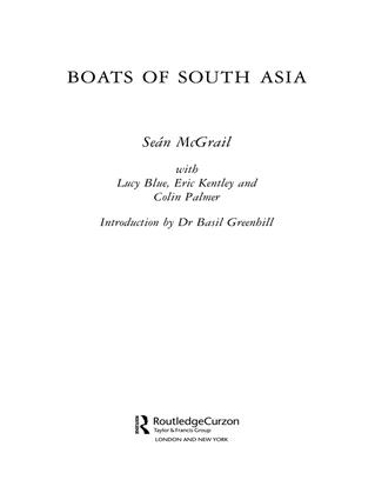 Бумажная книга «Boats of South Asia», авторов Колин Палмер, Эрик Кентли, Люси Блю - фото №1