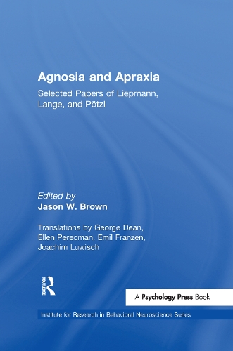 Бумажная книга «Agnosia and Apraxia: Selected Papers of Liepmann, Lange, and Potzl» - фото №1