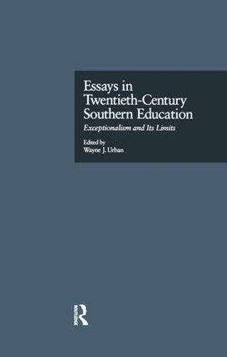 Бумажная книга «Essays in Twentieth-Century Southern Education: Exceptionalism and Its Limits» - фото №1