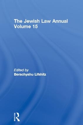 Бумажная книга «The Jewish Law Annual Volume 15» - фото №1