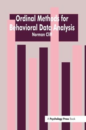 Паперова книга «Ordinal Methods for Behavioral Data Analysis», автор Норман Кліфф - фото №1