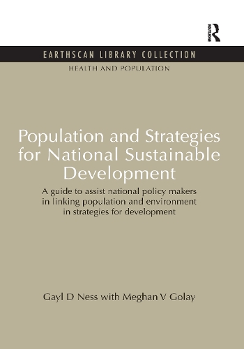 Паперова книга «Population and Strategies for National Sustainable Development», авторів Гейл Д. Несс, Меган В. Голей - фото №1