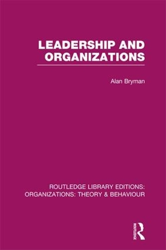 Бумажная книга «Leadership and Organizations (RLE: Organizations)» - фото №1