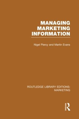 Бумажная книга «Managing Marketing Information (RLE Marketing)», автор Найджел Пирси - фото №1