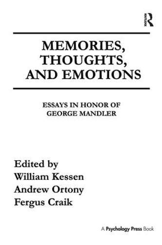 Паперова книга «Memories, Thoughts, and Emotions: Essays in Honor of George Mandler» - фото №1