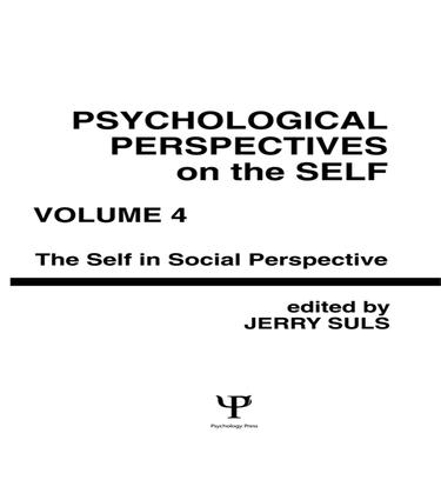 Бумажная книга «Psychological Perspectives on the Self, Volume 4: the Self in Social Perspective» - фото №1