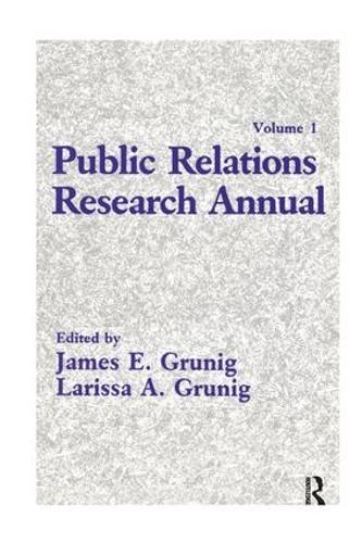 Бумажная книга «Public Relations Research Annual: Volume 1» - фото №1