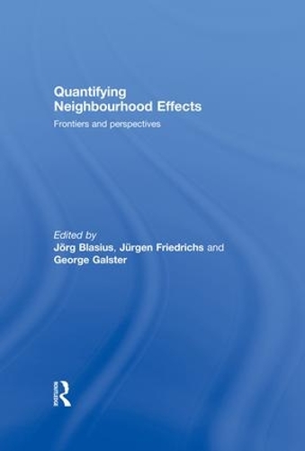 Бумажная книга «Quantifying Neighbourhood Effects: Frontiers and perspectives» - фото №1