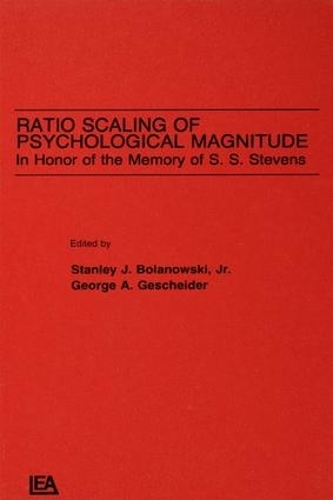 Бумажная книга «Ratio Scaling of Psychological Magnitude: In Honor of the Memory of S.s. Stevens» - фото №1