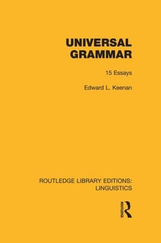 Бумажная книга «Universal Grammar», автор Эдвард Л. Кинан - фото №1