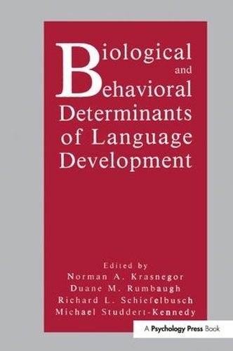 Бумажная книга «Biological and Behavioral Determinants of Language Development» - фото №1