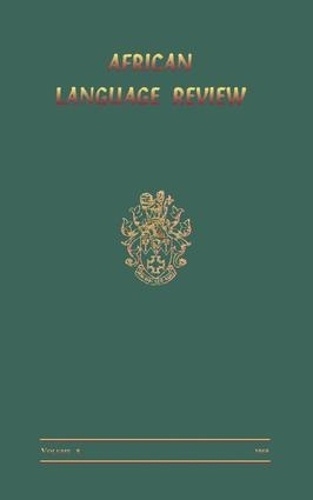 Бумажная книга «African Language Review» - фото №1
