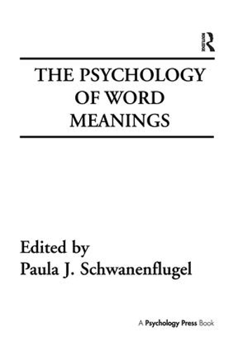 Бумажная книга «The Psychology of Word Meanings» - фото №1