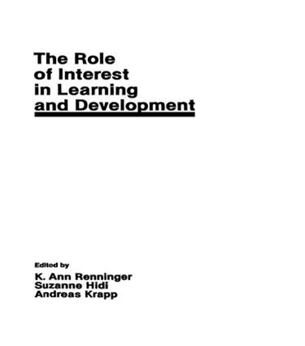 Бумажная книга «The Role of interest in Learning and Development» - фото №1