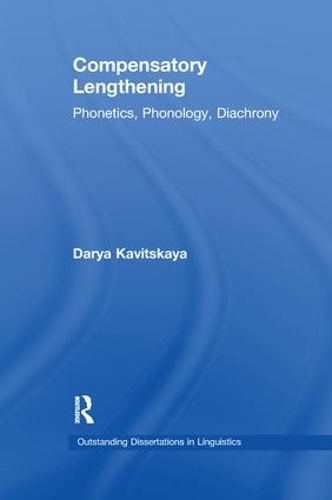 Бумажная книга «Compensatory Lengthening: Phonetics, Phonology, Diachrony», автор Дарья Кавицкая - фото №1