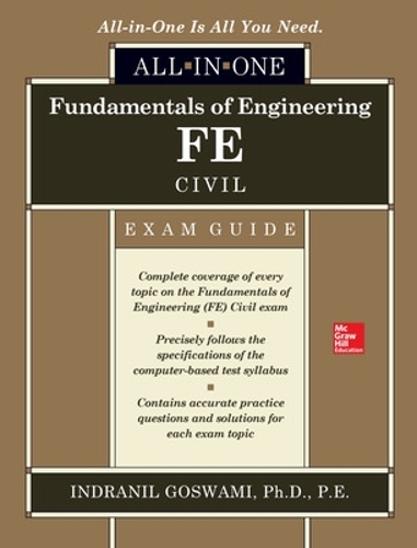 Бумажная книга «Fundamentals of Engineering FE Civil All-in-One Exam Guide», автор Индранил Госвами - фото №1